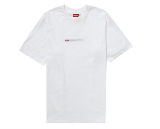 Supreme Property Label S/S Top White