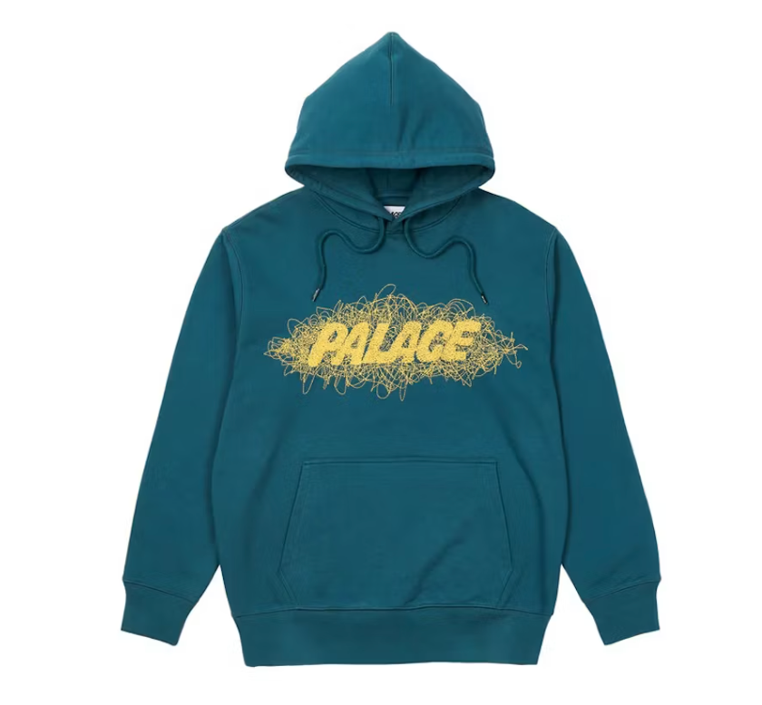 Palace Sketchy Hood Heavy Green
