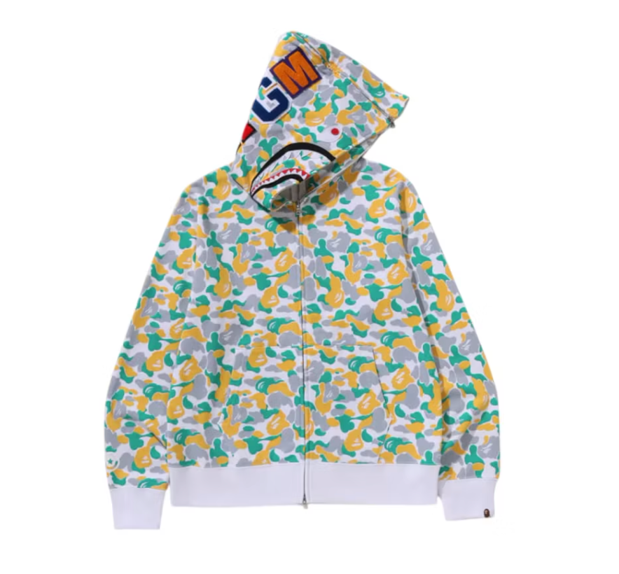 BAPE Store Wuxi Separate Shark Full Zip Hoodie Multicolor