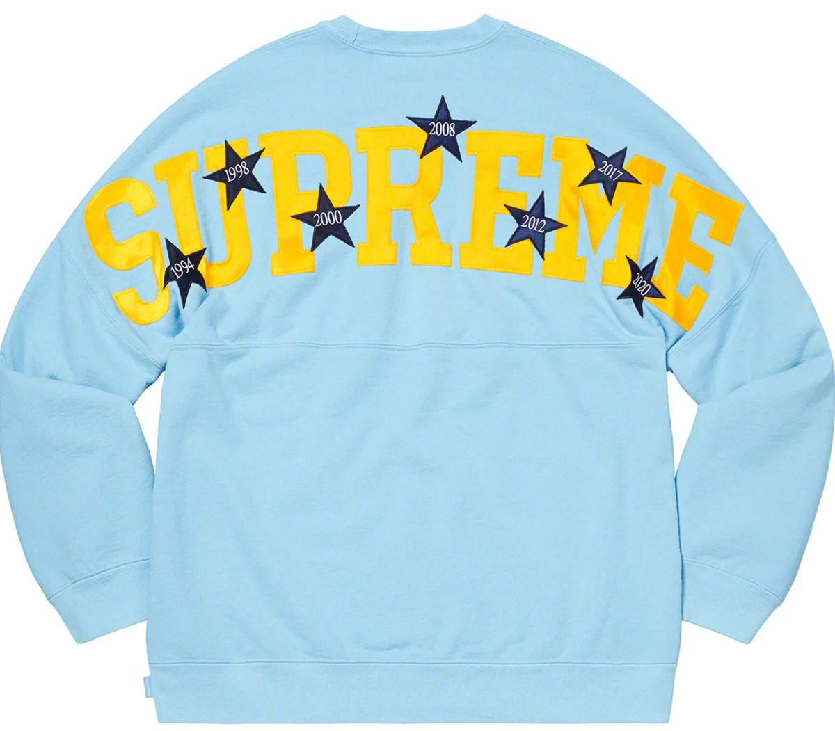 Supreme Stars Crewneck Ice Blue – Doused