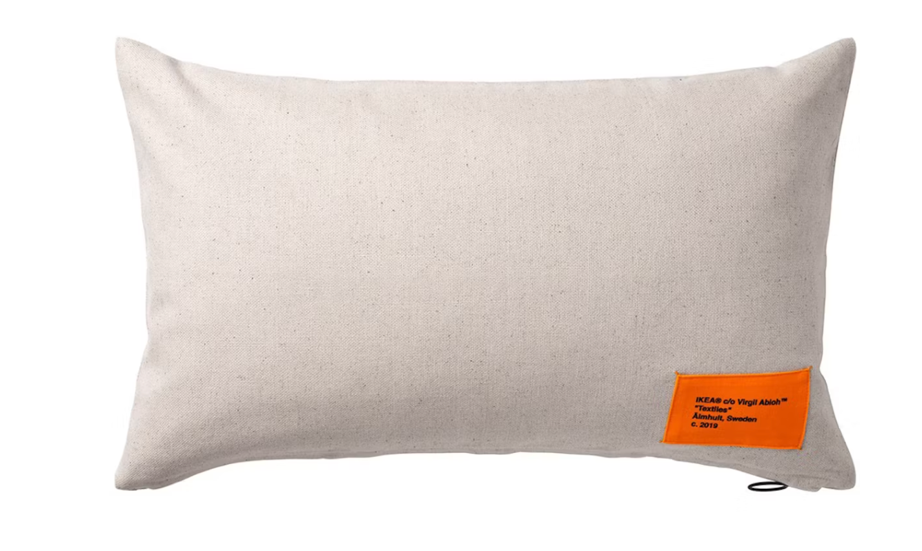 Virgil Abloh x IKEA MARKERAD Cushion Cover Beige
