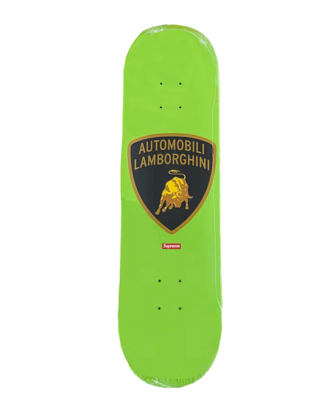 Supreme Automobili Lamborghini Skateboard Deck Lime