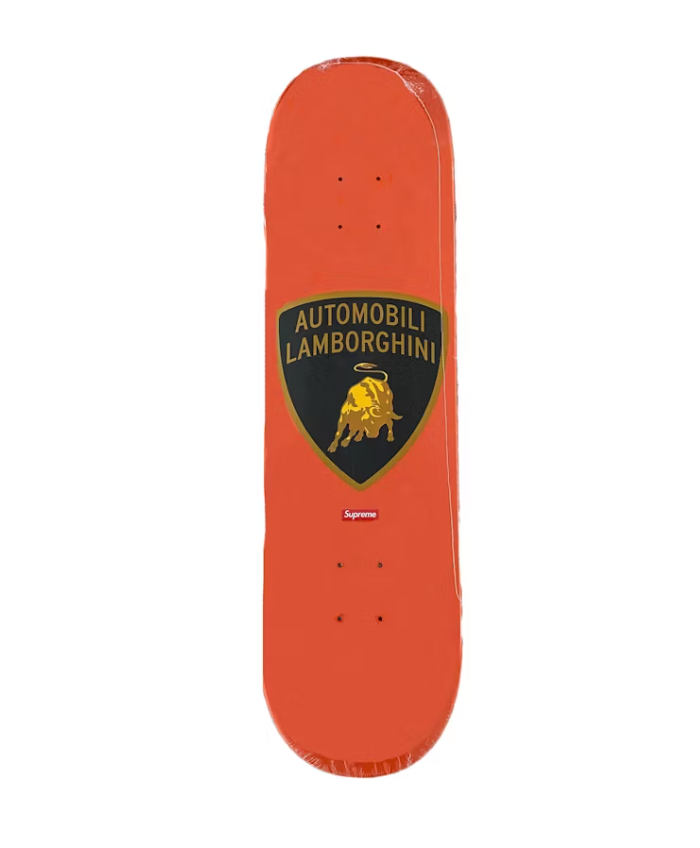 Supreme Automobili Lamborghini Skateboard Deck Orange