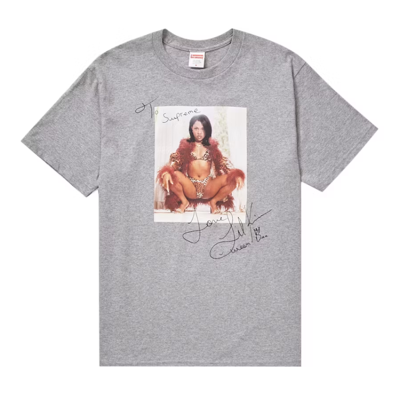 Supreme Lil Kim Tee Heather Grey