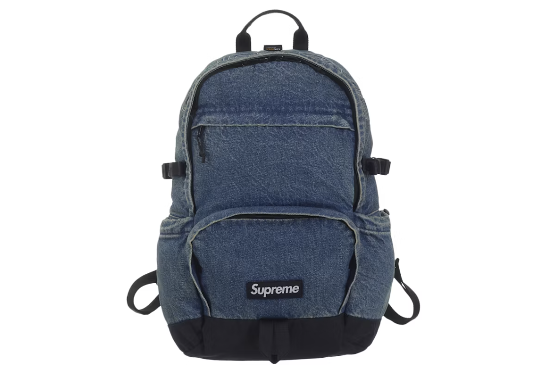 Supreme Denim Backpack Washed Indigo