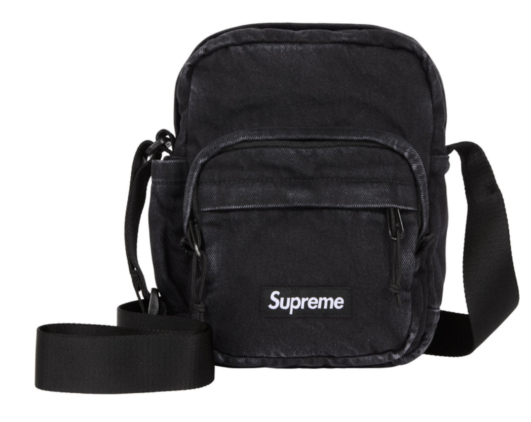 Supreme Denim Shoulder Bag Black