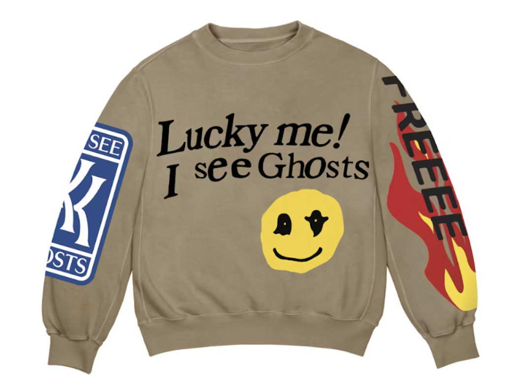 Kids See Ghosts Lucky Me Crewneck Sweatshirt Trench