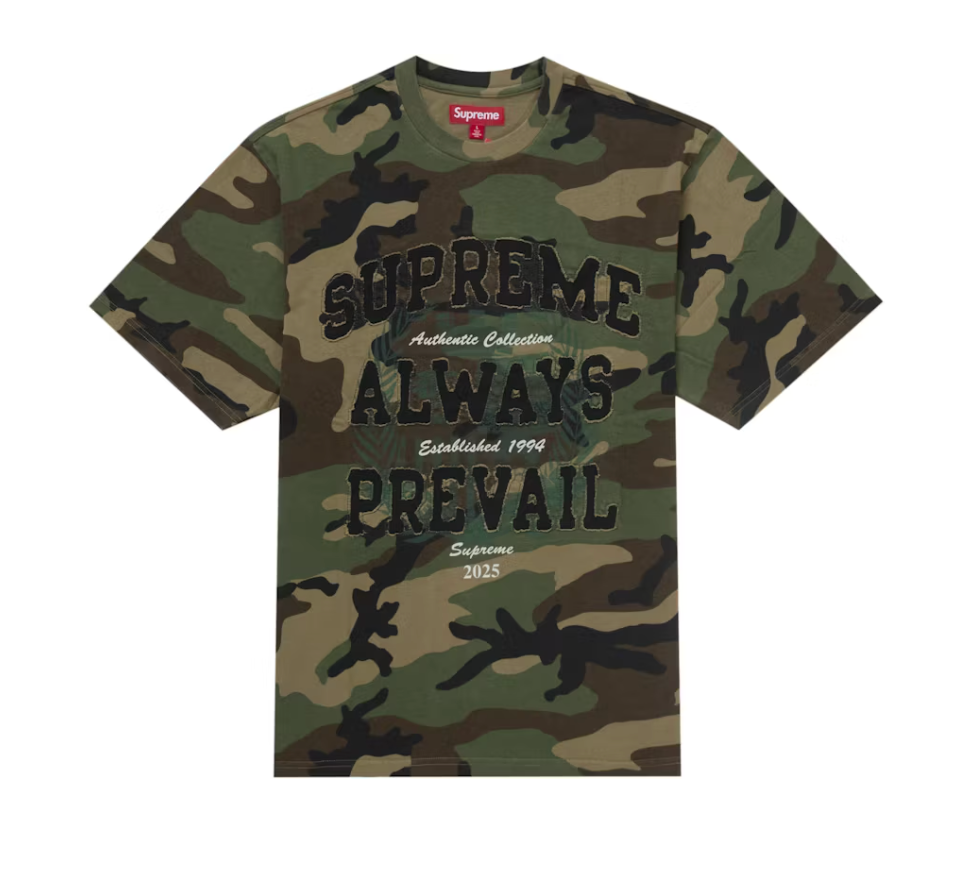 Supreme Always Prevail S/S Top Woodland Camo