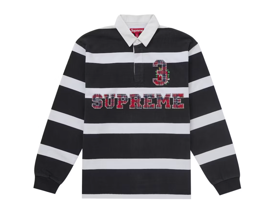 Supreme Stripe Rugby (FW25) Black