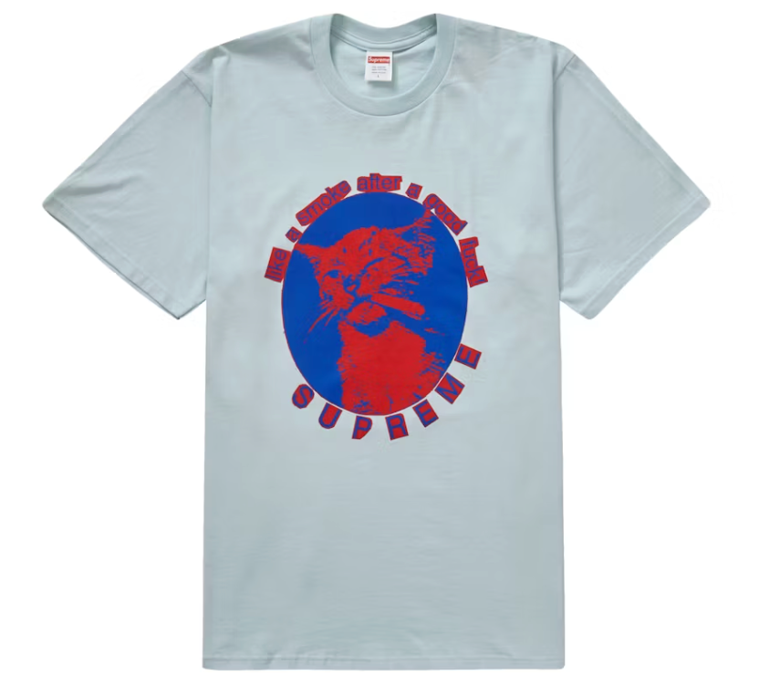 Supreme Smoke Tee (SS23) Pale Blue