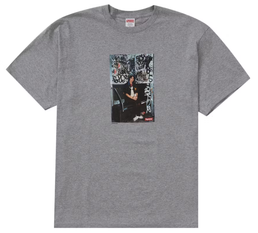 Supreme Lady Pink Tee Heather Grey