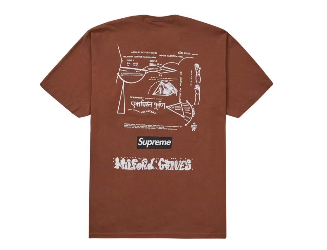 Supreme Milford Graves Tee Brown