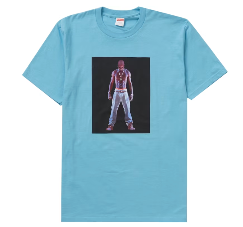 Supreme Tupac Hologram Tee Light Slate