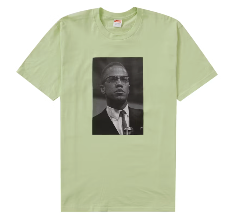 Supreme Roy DeCarava Malcolm X Tee Pale Mint
