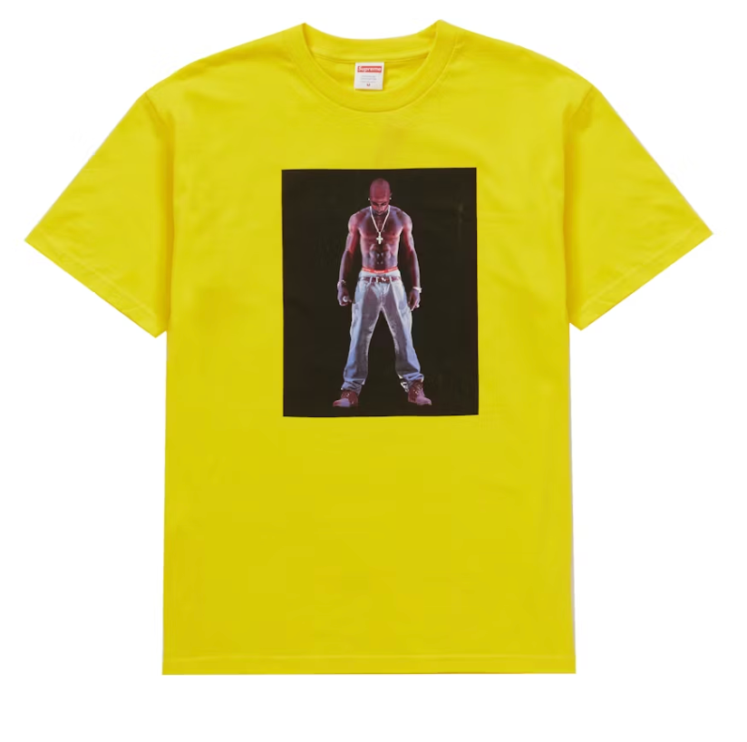 Supreme Tupac Hologram Tee Yellow