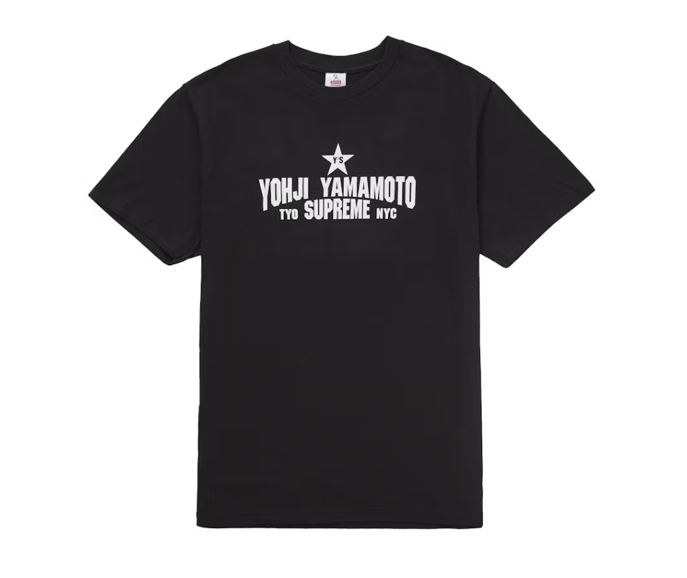 Supreme Y's by Yohji Yamamoto Star Tee Black
