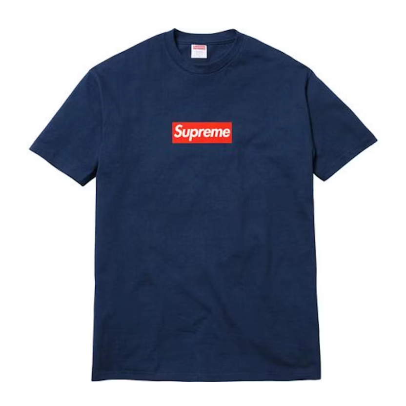 Supreme 20th Anniversary Box Logo Tee Navy