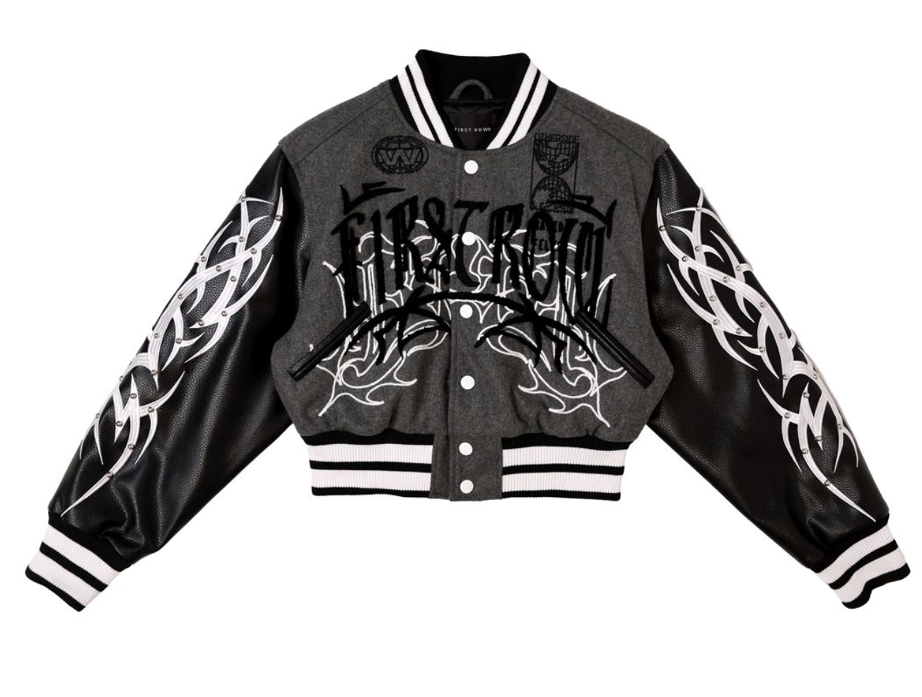 Y2K TRIBAL VARSITY JACKET