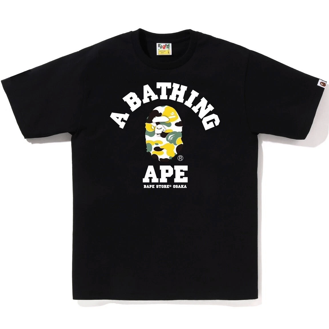 Bape Store Osaka College Camo Tee Black