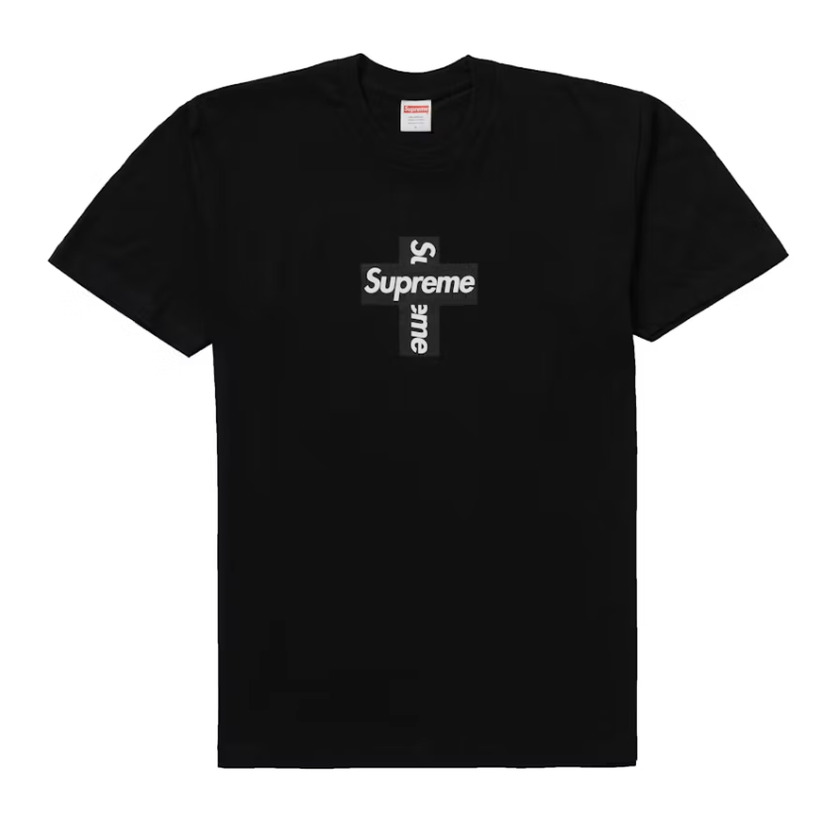 Supreme Cross Box Logo Tee Black