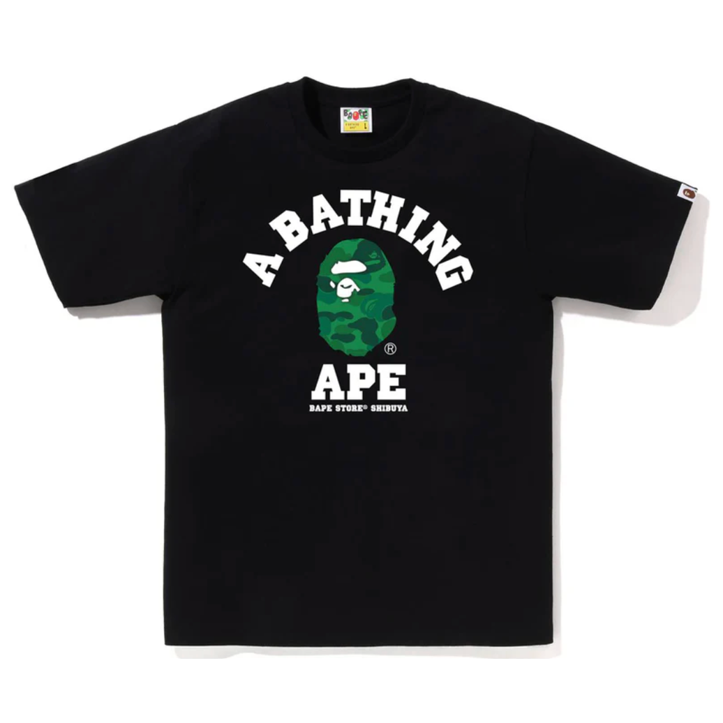 Bape Store Shibuya College Camo Tee Black