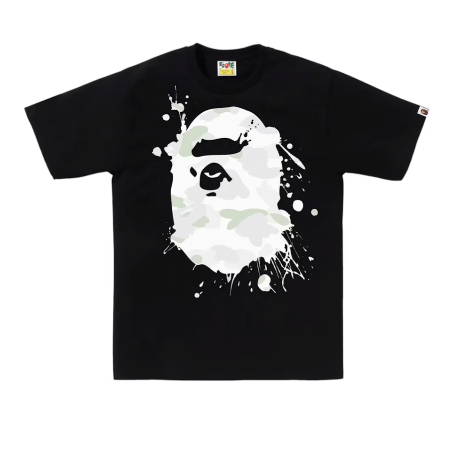 BAPE City Camo Painting Ape Head Tee Black
