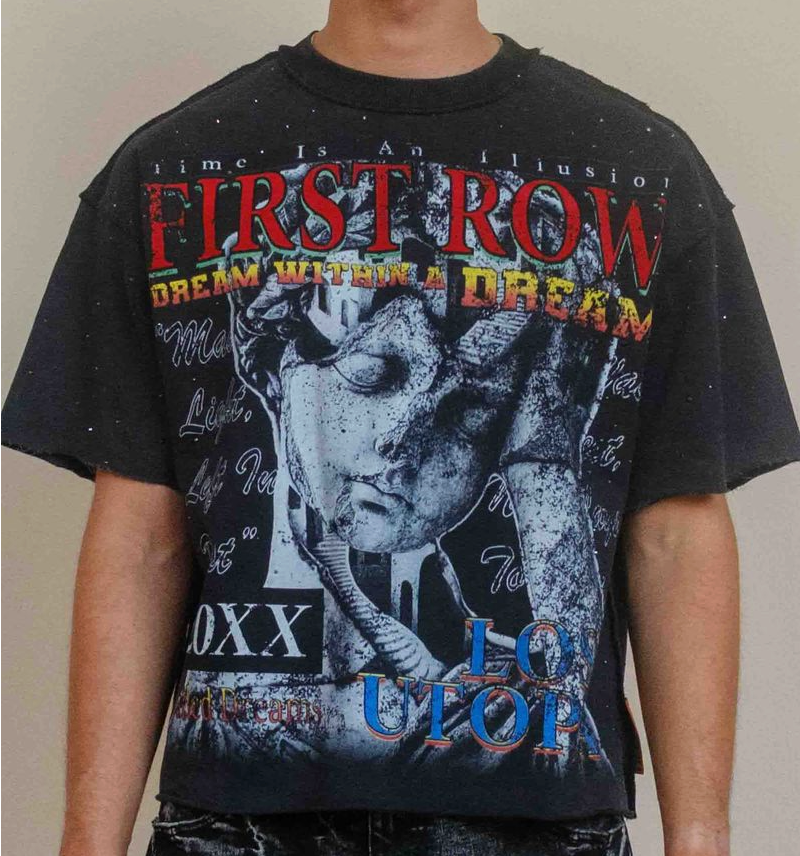 Lost Utopia Illusion Cropped Tee