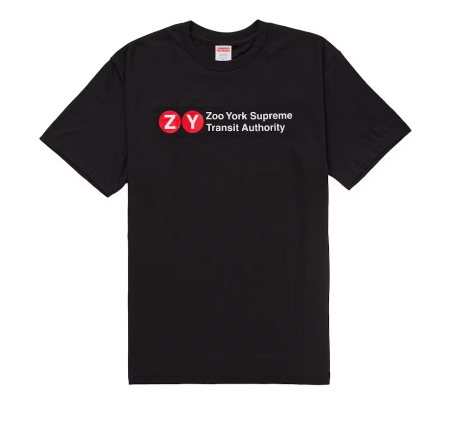 Supreme Zoo York Transit Tee Black