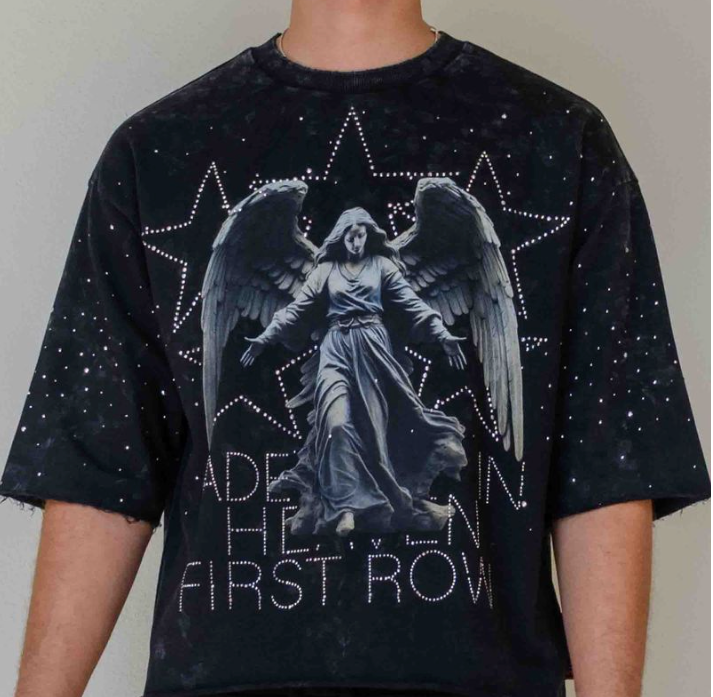 Made in Heaven Shining Angel Cropped Tee