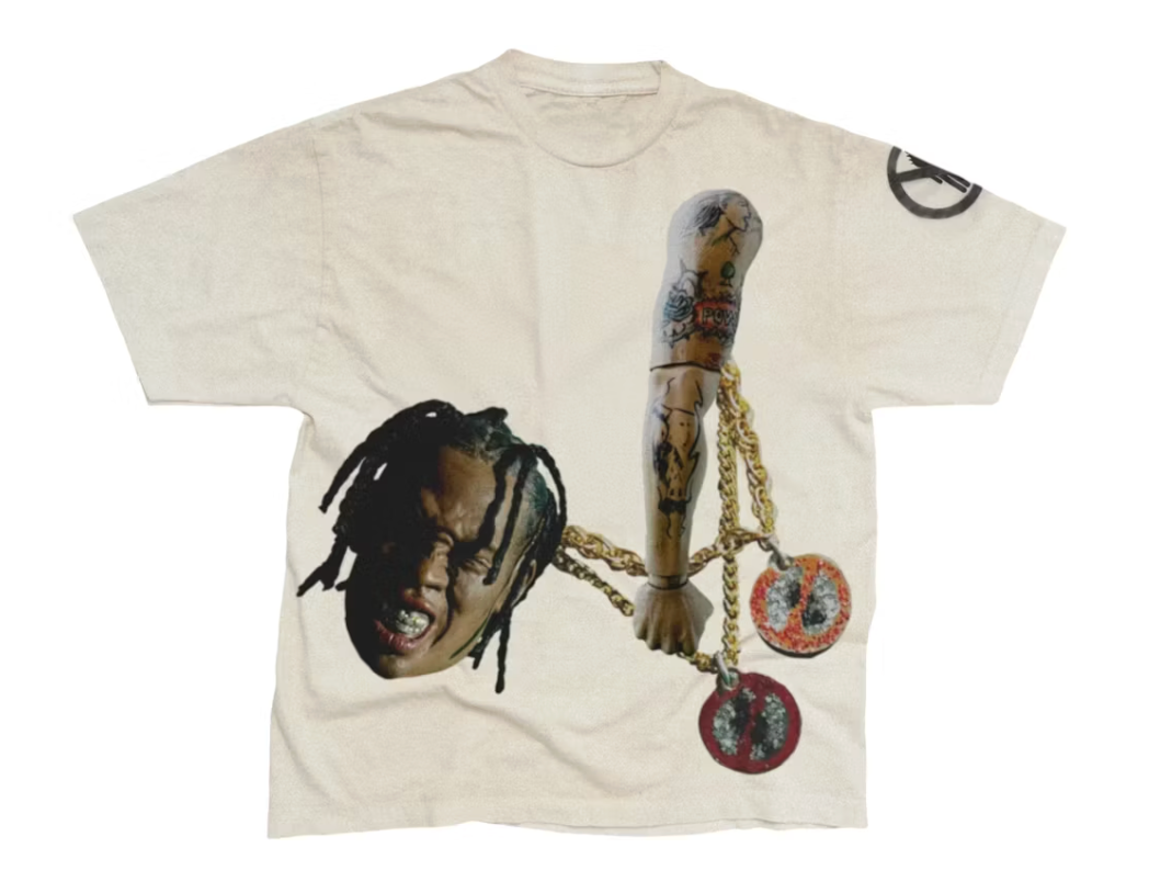 Travis Scott Rodeo 10 Years Chain Tee White