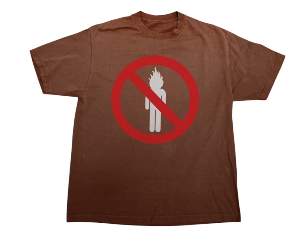 Travis Scott Rodeo 10 Years La Flame Tee Brown