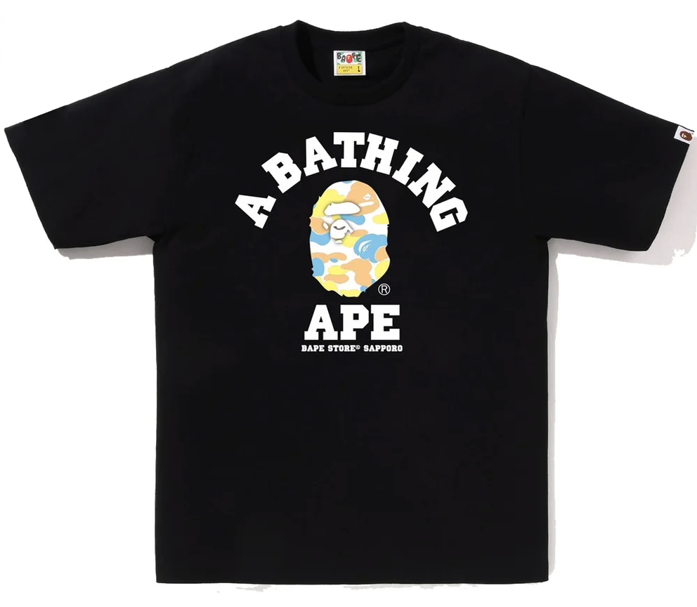 Bape Store Sapporo College Camo Tee Black