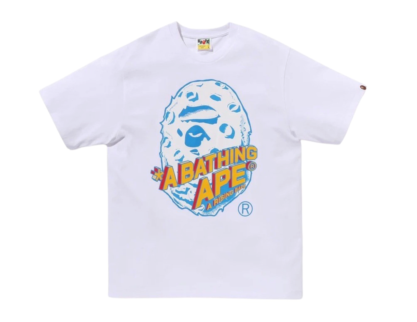 A Bathing Ape Men Moon Ape Head Tee (white)