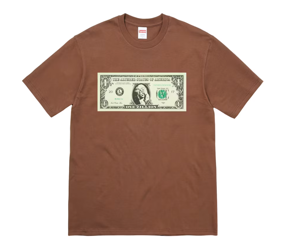 Supreme Dollar Tee Brown