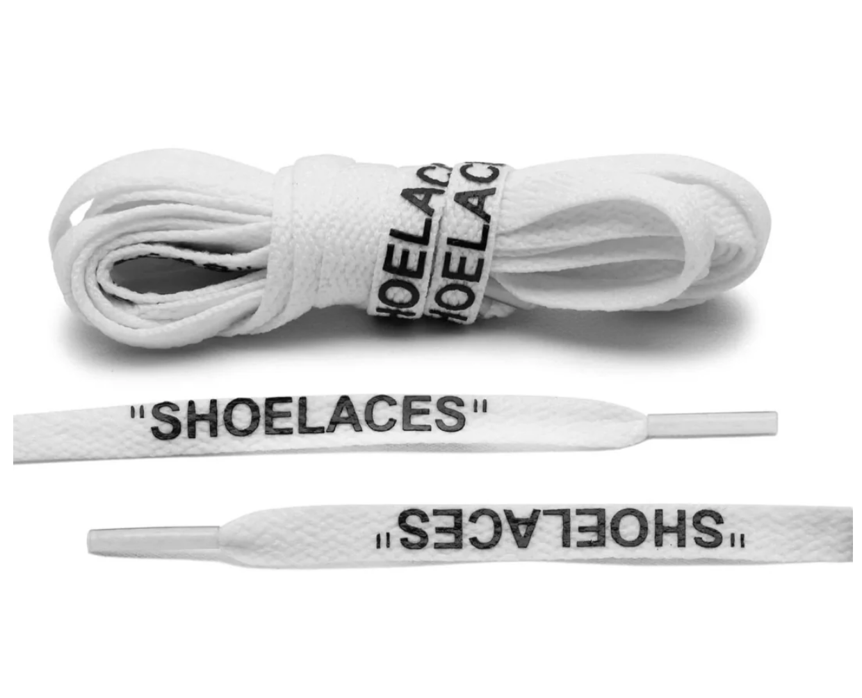 White Off-White Style "SHOELACES"