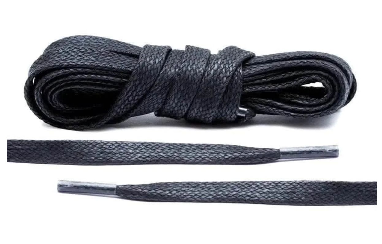 Black Waxed Shoe Laces