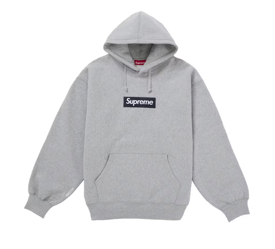 Supreme Box Logo Hooded Sweatshirt (FW25) Heather Grey