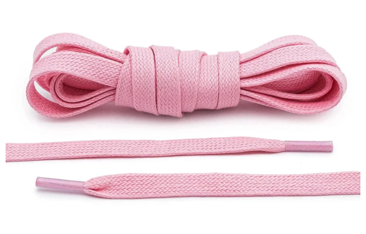 Pink Waxed Shoe Laces