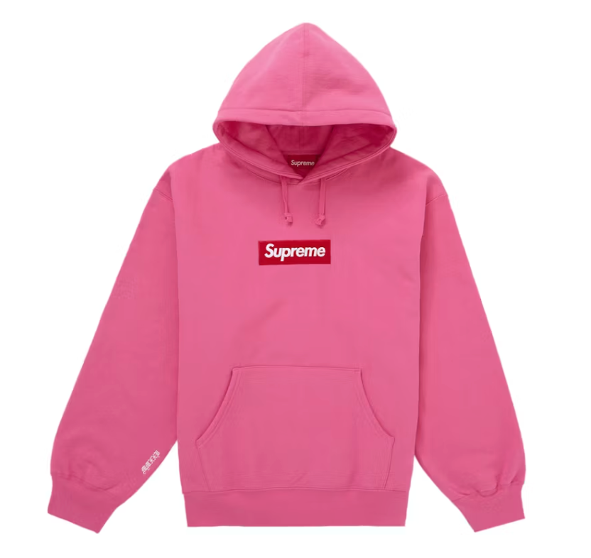 Supreme Box Logo Hooded Sweatshirt (FW25) Magenta