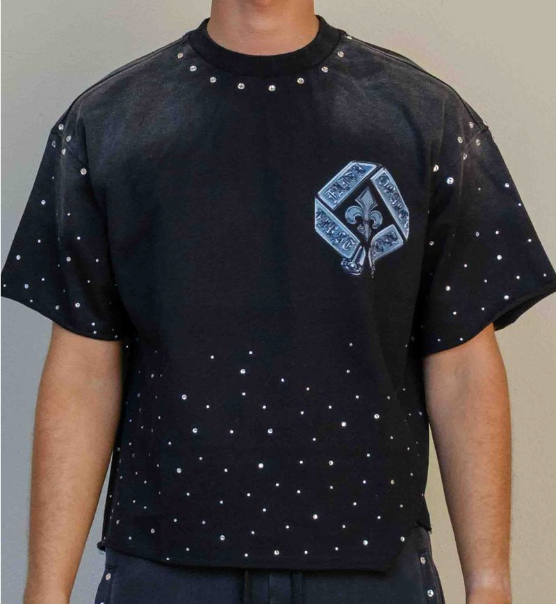 Faith Dealer a Sacred Vow Sublimed Light Cropped Tee