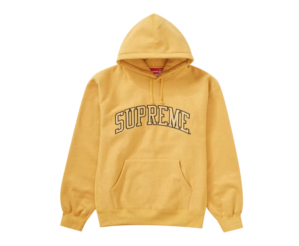Supreme Metallic Arc Hooded Sweatshirt (SS23) Gold