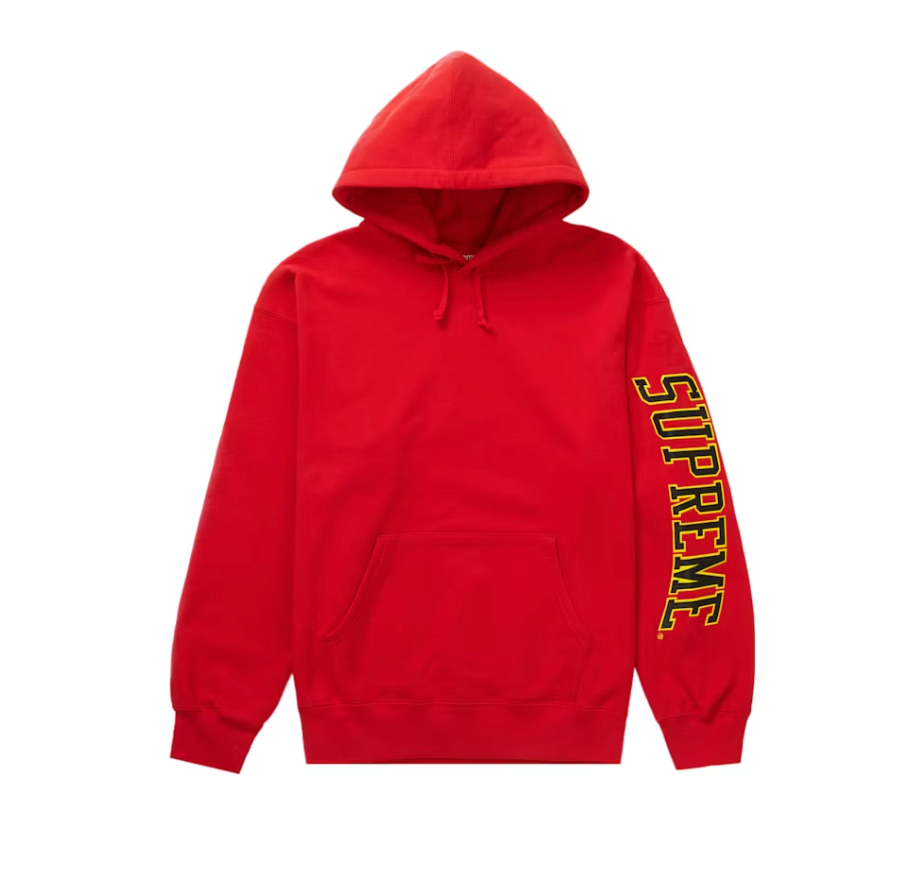 Supreme Sleeve Arc Hooded Sweatshirt (FW23) Red