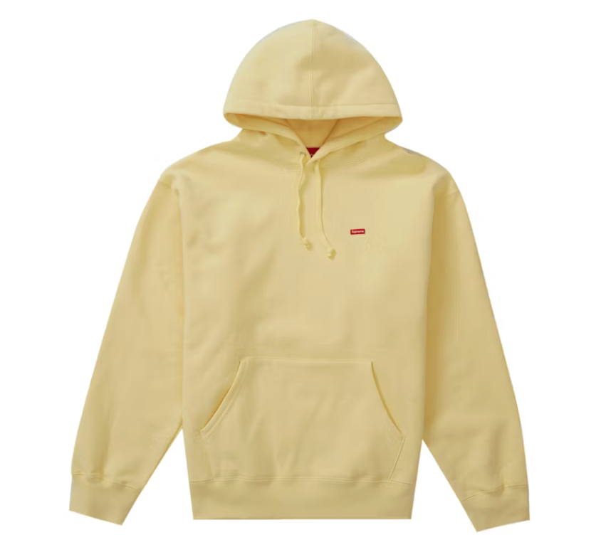 Supreme Small Box Hooded Sweatshirt (SS23) Light Yellow