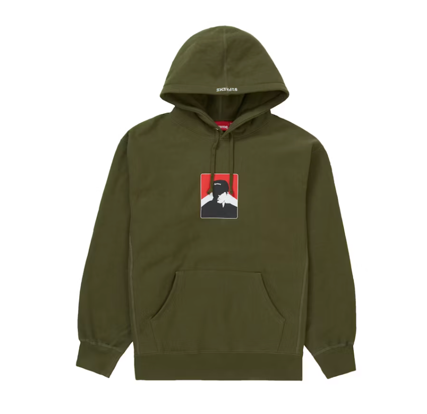 Supreme Portrait Hooded Sweatshirt (FW20) Dark Olive