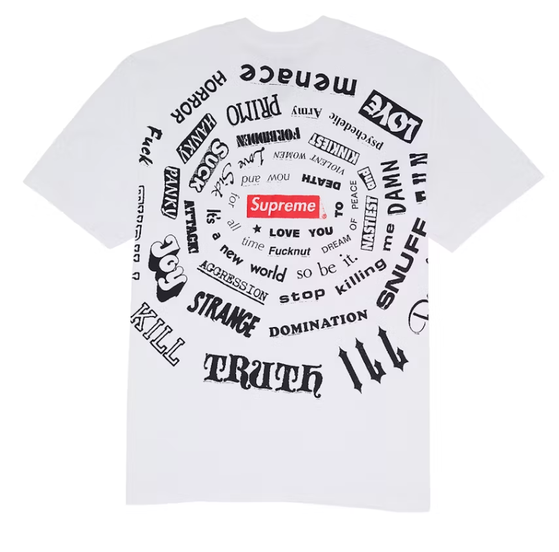 Supreme Spiral Tee White