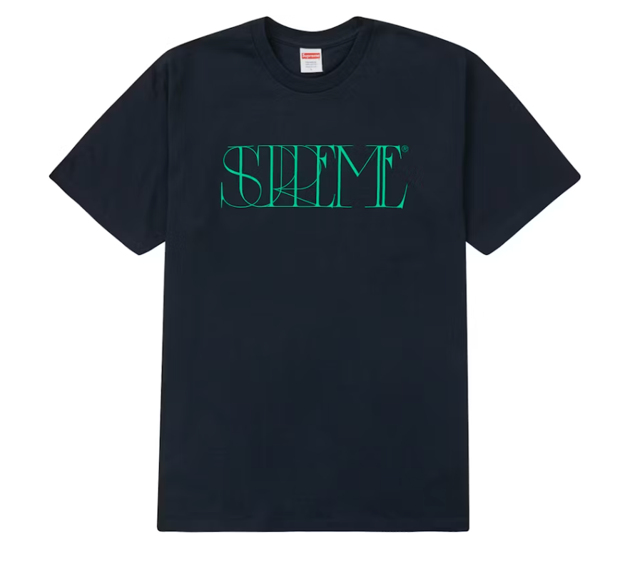 Supreme Trademark Tee Navy