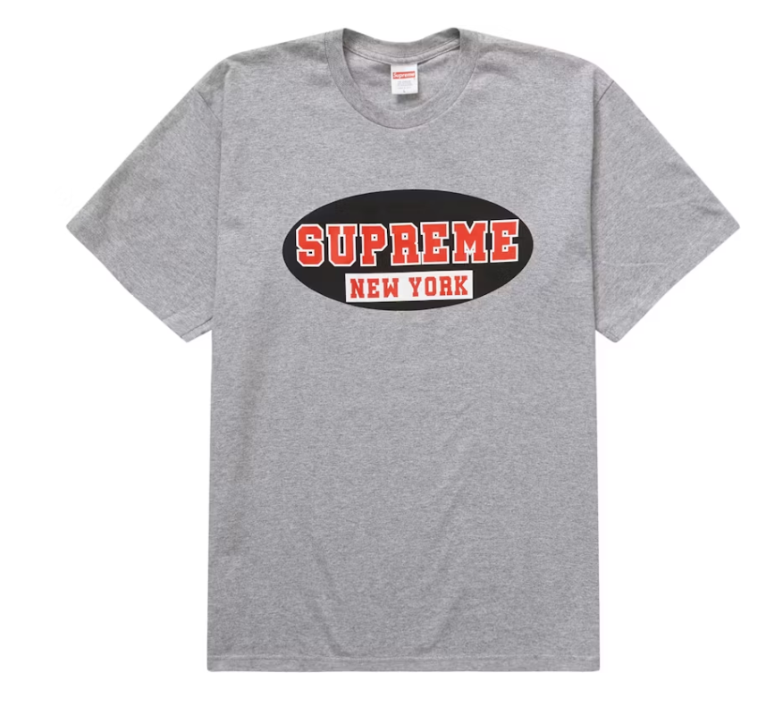 Supreme New York Tee Heather Grey