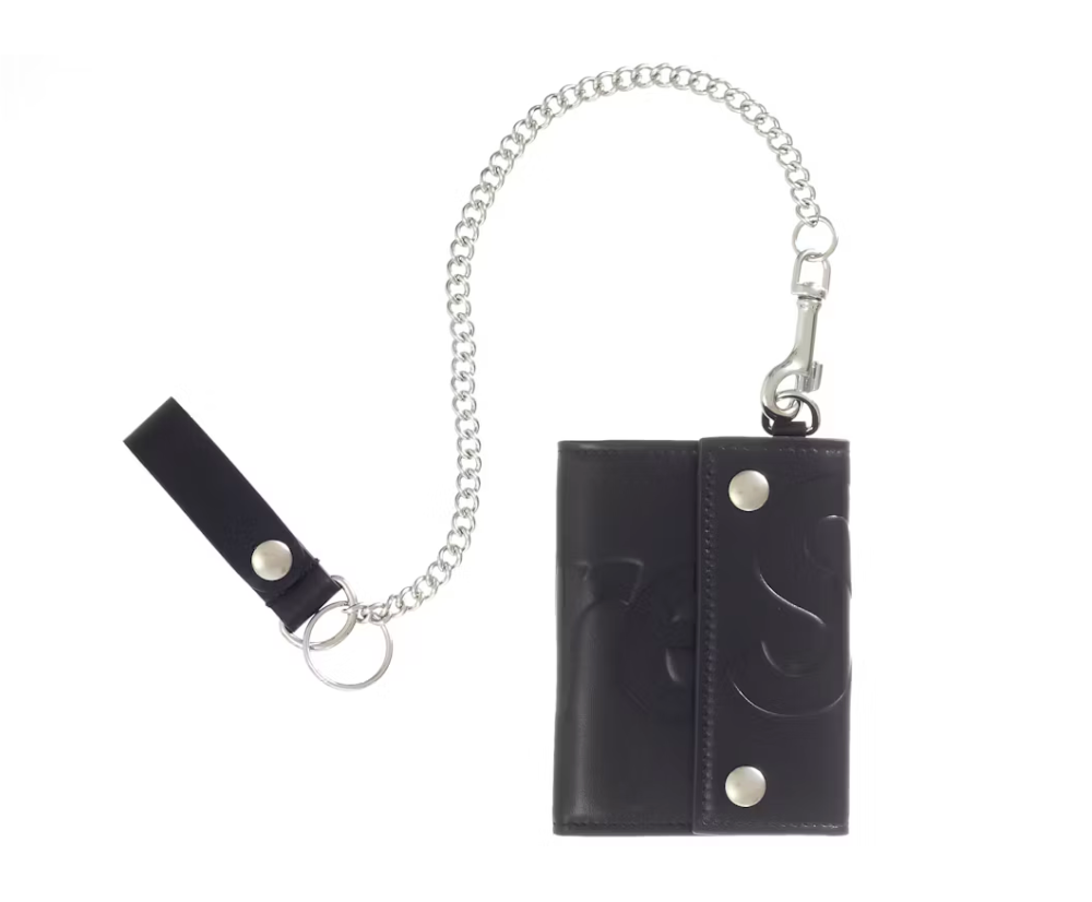 Supreme Leather Chain Wallet (FW25) Black