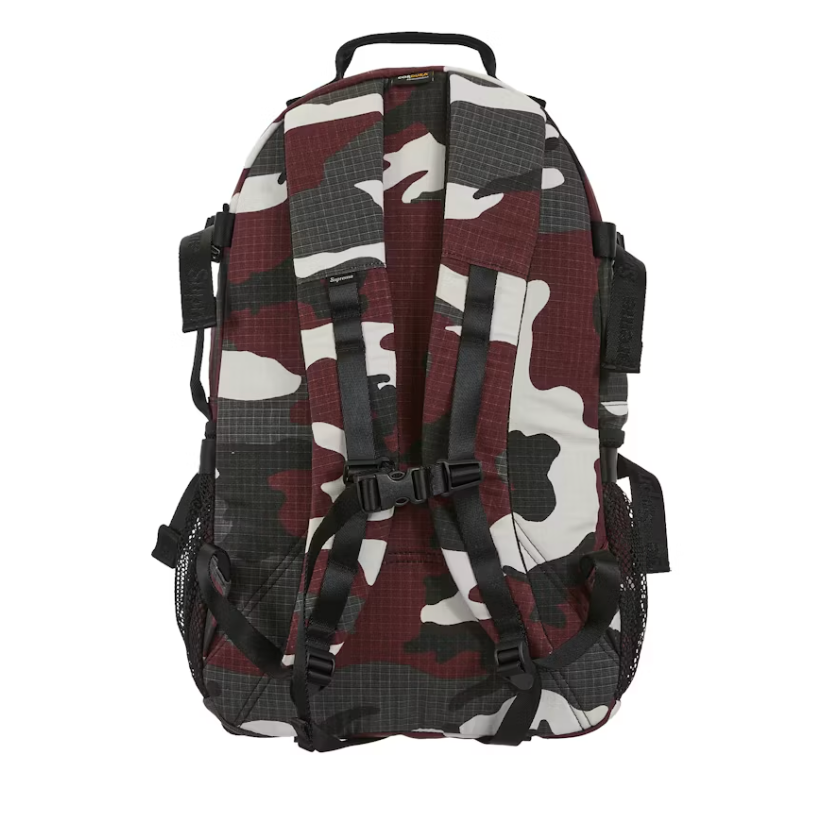 Supreme Logo Backpack (SS26) Red Camo