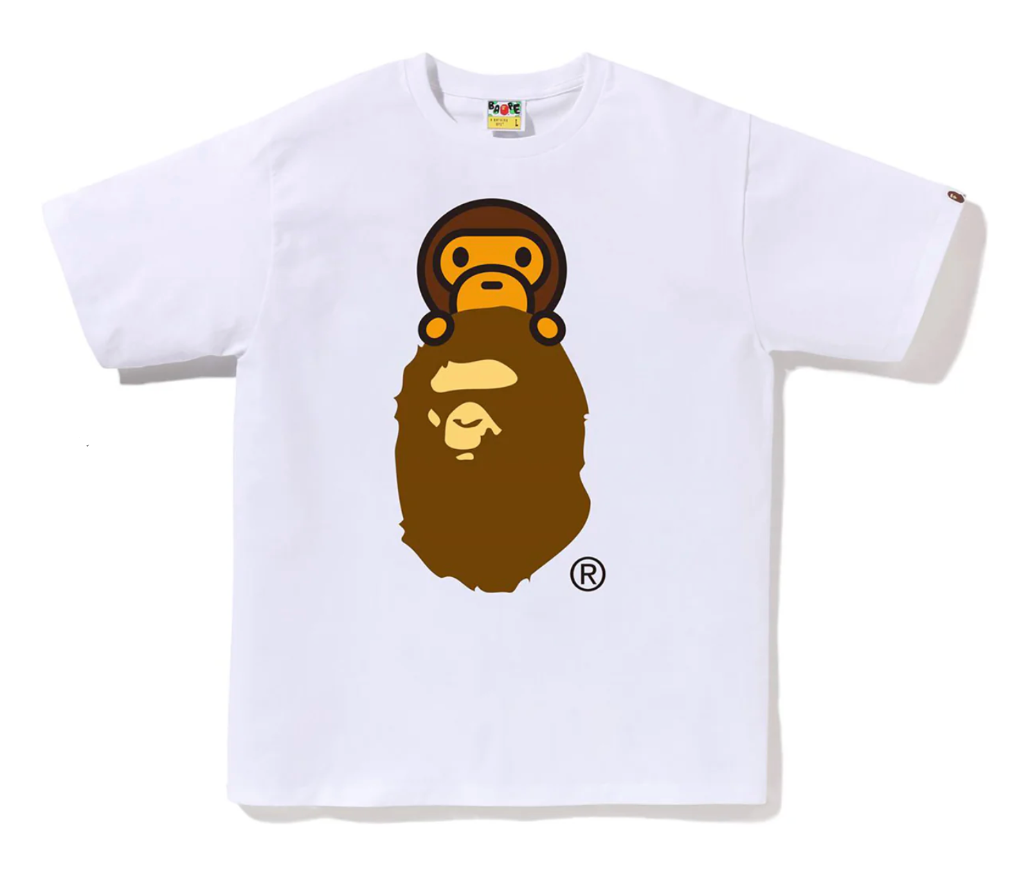 BAPE MILO ON APE HEAD TEE MENS